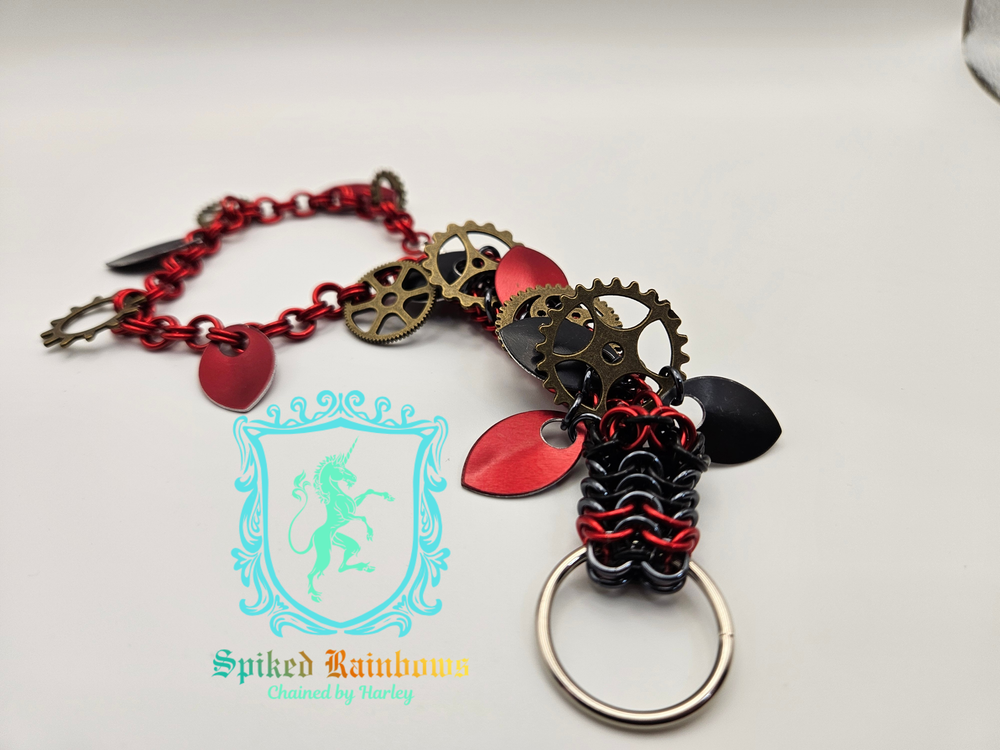 Steampunk Dragon Slave Bracelet - Ready to Ship