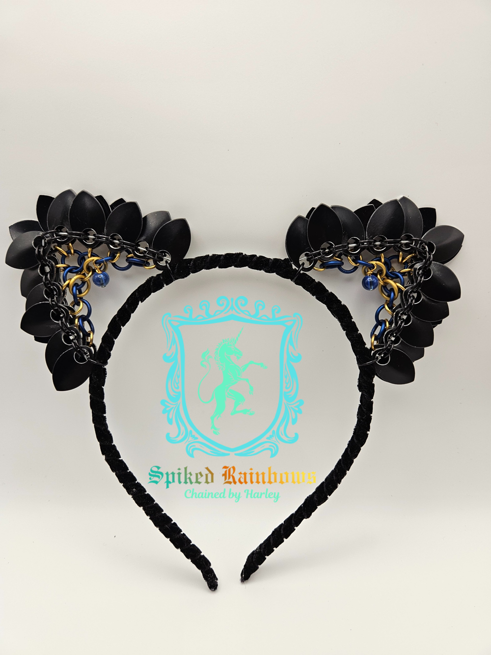 Scale-mail Cat Ear Headbands