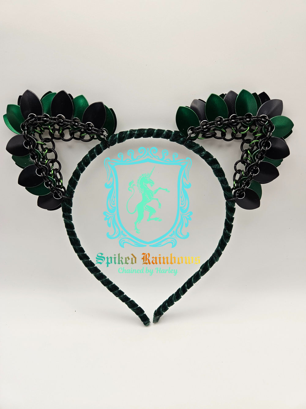 Scale-mail Cat Ear Headbands