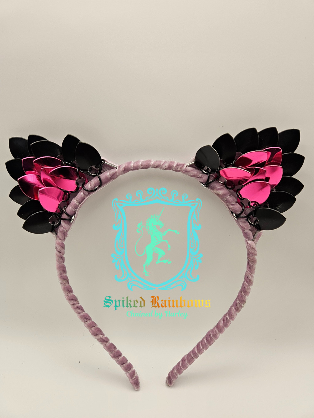 One sided Scale-mail Cat Ear Headbands