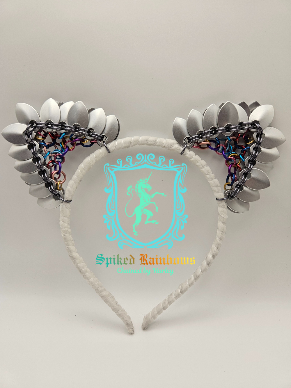 Scale-mail Cat Ear Headbands