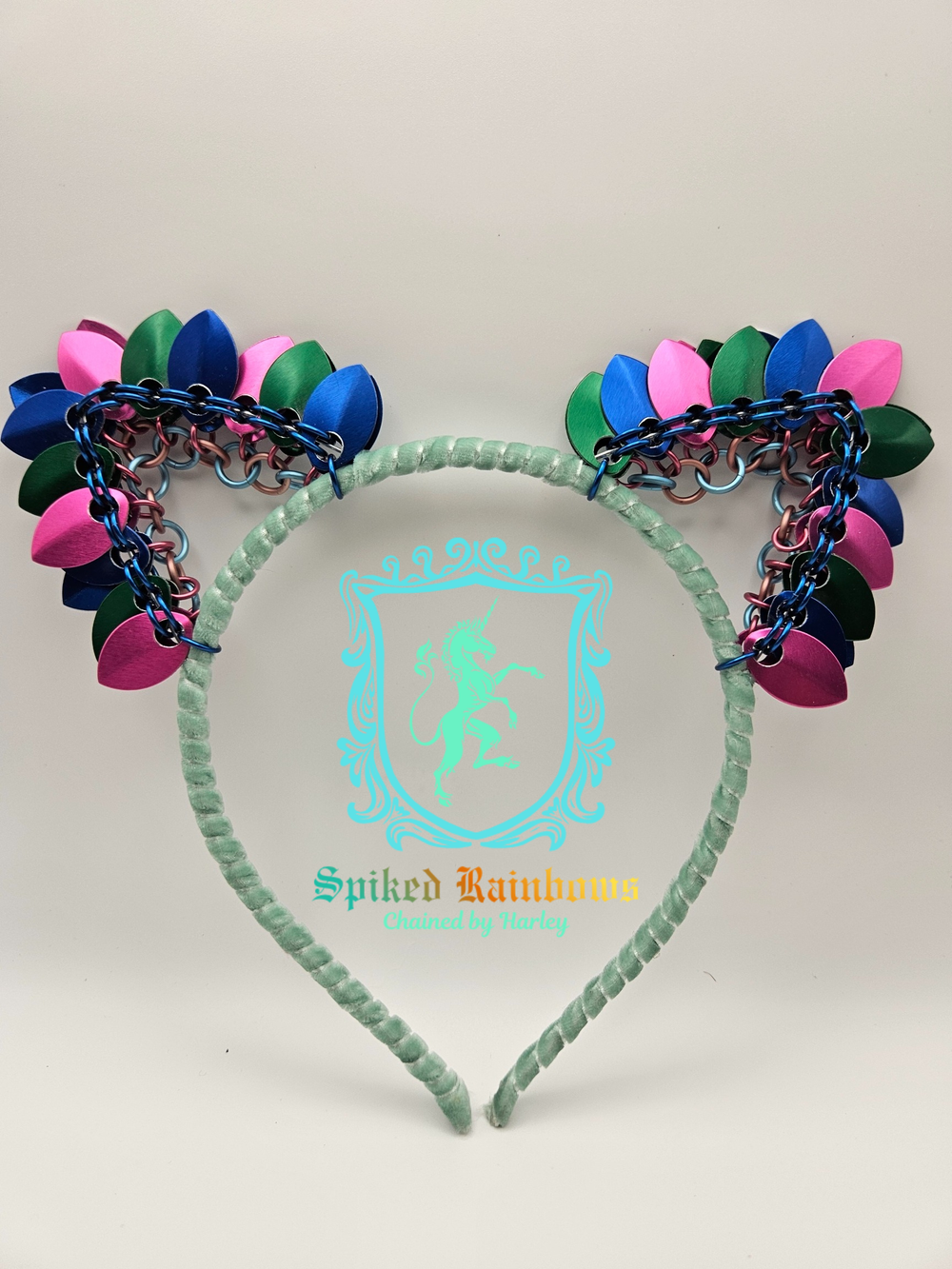 Scale-mail Cat Ear Headbands